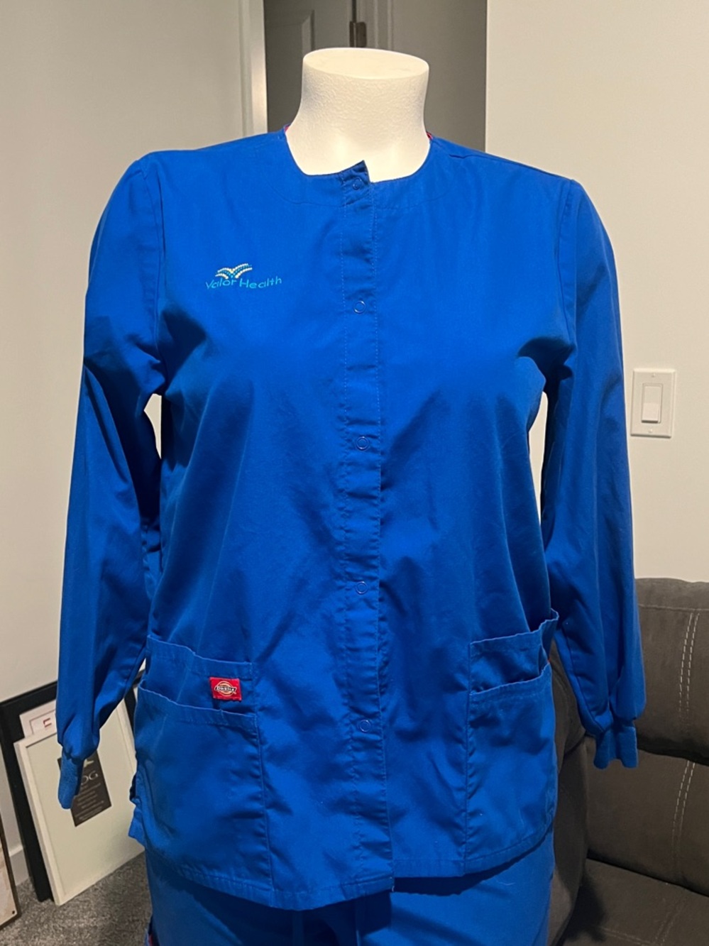 Dickies Cobalt Blue Medical Scrub Jacket- Reduced Shipping!